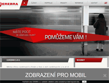 Tablet Screenshot of cerebra.cz